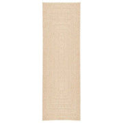 Tappeto del soggiorno | Tappeto ZIZUR Beige 80x250 cm Aspetto Iuta Interni ed Esterni