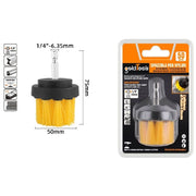 Trade Shop - Spazzola In Nylon 50 Mm Attacco 1/4" Rotante Trapano Elettrico Per Pulizia 57237 -