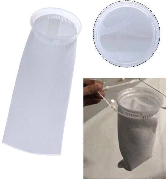 Filtro a Sacchi 150µm - Sacchi Filtro Riscaldabili - Elevate Prestazioni di Filtrazione - Trattamento Acqua - Filtro per Vernici e Smalti - Materiale Sostenibile - Filtro a Sacchi