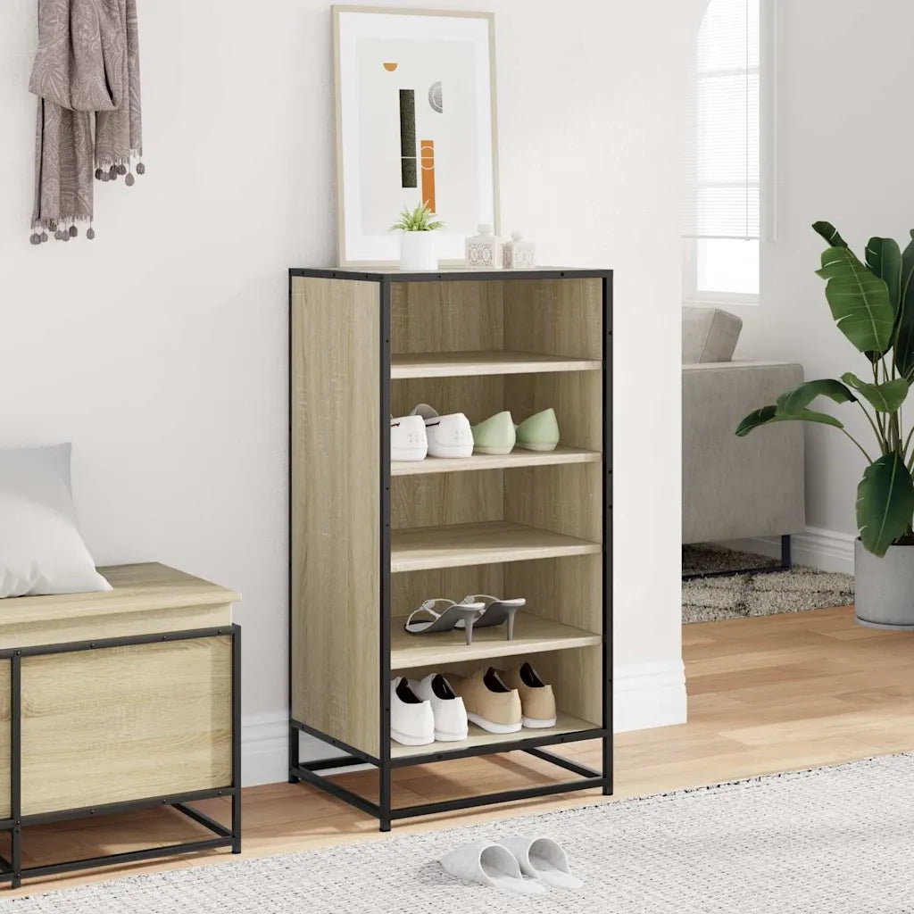 Scarpiera Rovere Sonoma 48x38x97,5 cm in Legno Multistrato 849205