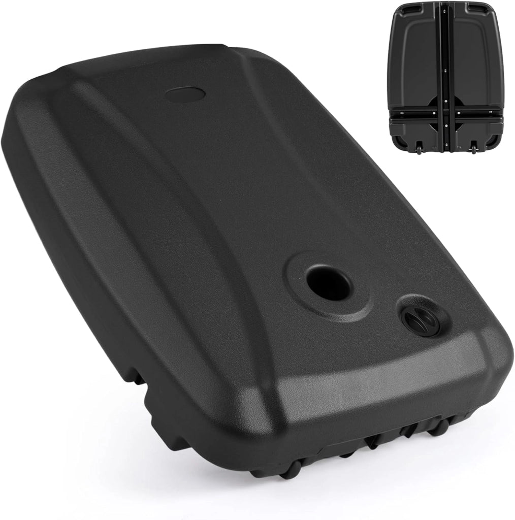 Base per Ombrellone da Patio a 102 kg/150 kg, in Plastica HDPE con Ruote, Supporto Quadrato per Ombrellone Riempibile con Acqua o Sabbia, per Esterno, Balcone, Spiaggia (150, Chilogrammi)