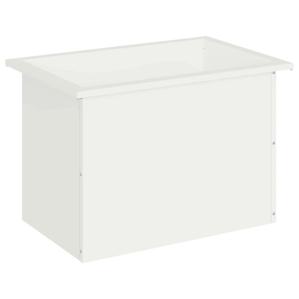 Fioriera da giardino con LED Bianco 40 x 60 x 40 cm Acciaio 8008142