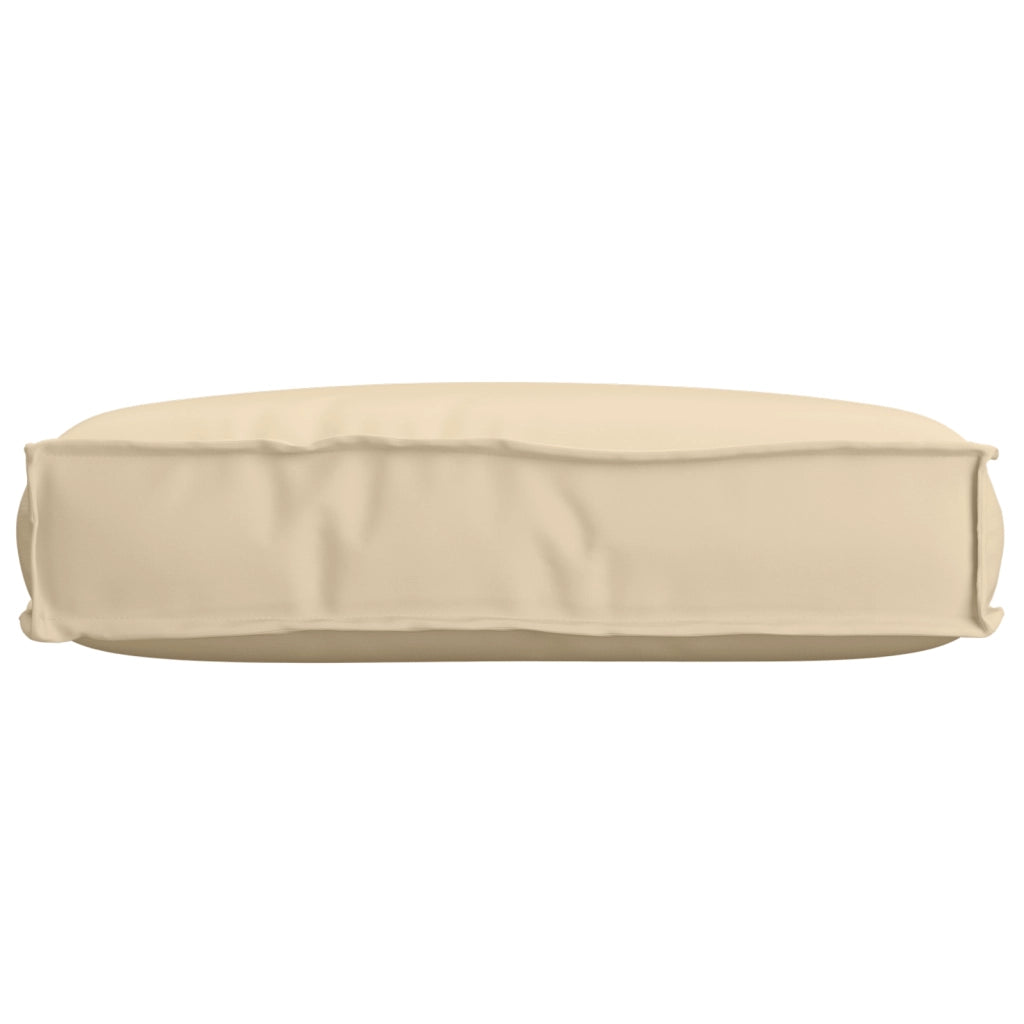 Cuscino per pallet per seduta beige 60x40x8 cm tessuto Oxford