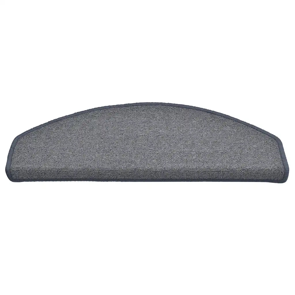 Tappetini per scale 30 pz | Gradini per Scale 65x24x4 cm Grigio chiaro e blu Semicircolari Grandi