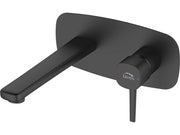 Miscelatore lavabo a incasso – design originale, leve sottili e aeratore regolabile, nero opaco