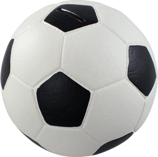 Porta moneta calcio pelle nera bianca diametro 15 cm - appassionati di calcio