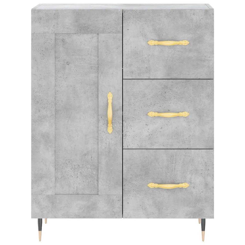 Credenza Grigio Cemento 69,5x34x90 cm in Legno Multistrato 830240