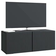 Mobile TV da Muro | Armadietto TV | Mobile Porta TV Nero 78,5 x 31 x 30 cm