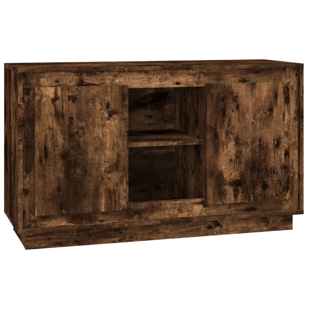 Credenza Rovere Fumo 102x35x60 cm in Legno Multistrato 831882