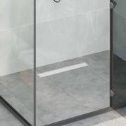 Scarico doccia 2-in-1 con sifone a 360° Argento