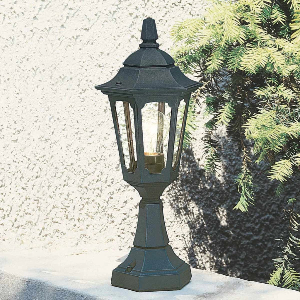 Lampada da esterno da base nera E27 60W Parish Mini