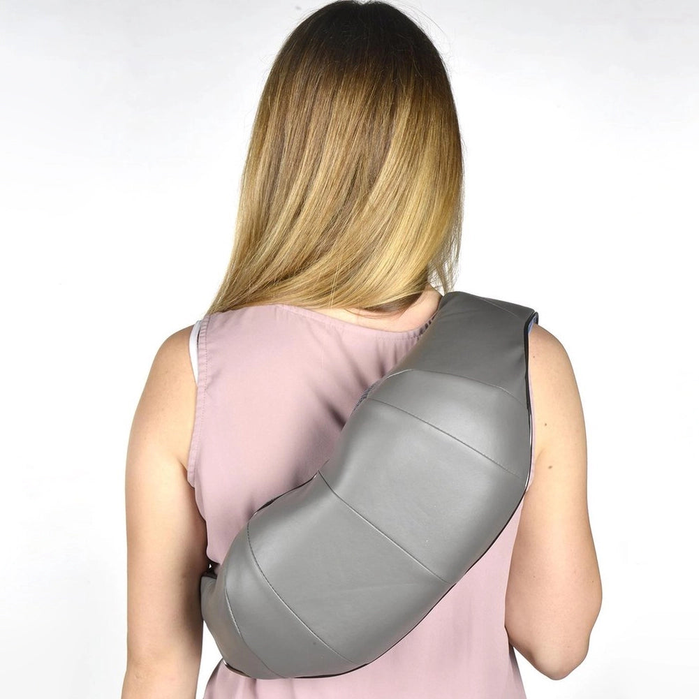 Massaggiatore Elettrico Cuscino Massaggio Shiatsu Collo Spalla Calore Infrarossi