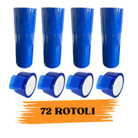 Nastro Adesivo Imballaggio Colorato Blue 48mmx66m 72  Rotoli Scotch EcoPrice®