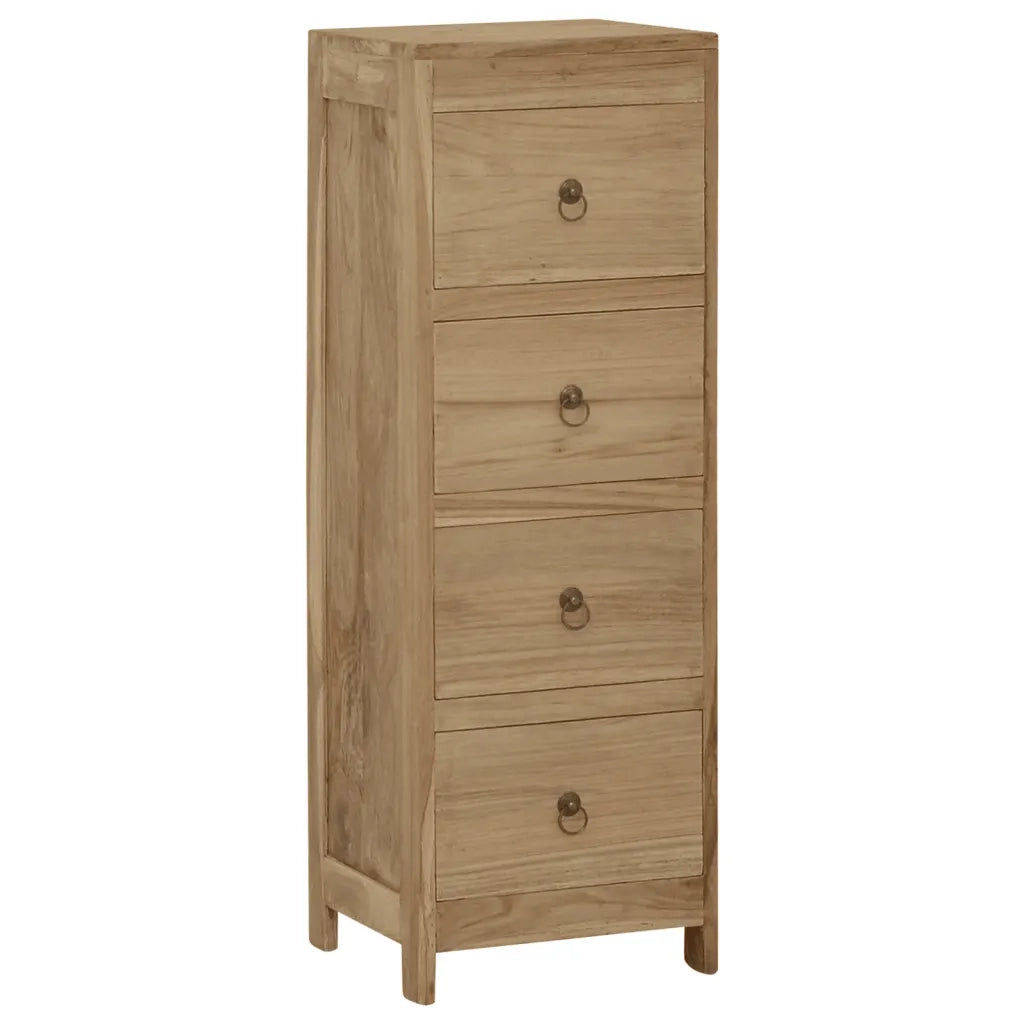 Cassettiera 30x30x90 cm in Legno Massello di Teak cod mxl 77538