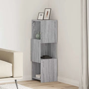 Mobile angolare Grigio Sonoma 30,5x30x95cm Legno multistrato 889834