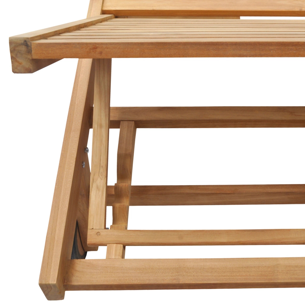 Set di lettini e tavolini pieghevoli in teak LOMBOK