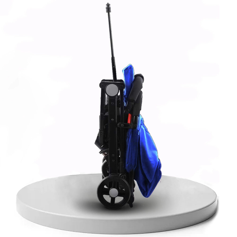 Passeggino Ultraleggero Chiusura Facilitata Salvaspazio Portata 15 kg Blu