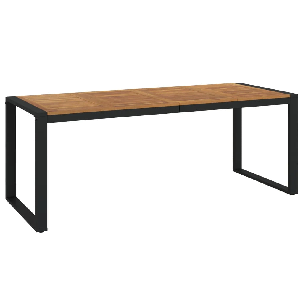 Set Pranzo da Giardino 9 pz Legno Massello di Acacia e Metallo 3155413