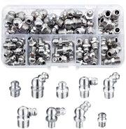 Set di Pennelli per Lube 65 Pezzi - Acciaio Verniciato - M6/M8 - 45°/90°/180° - Filo Robusto - Con Scatola di Riposo - Set di Pennelli per Lube