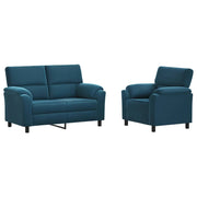Set di divani 2 pcs Blu Velluto 3430429