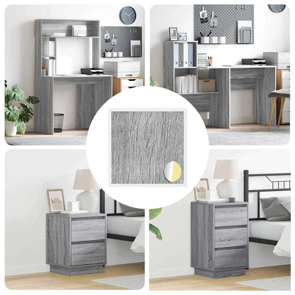 Copertura Vite Adesiva 12 pcs Grigio Sonoma Ø 20 x 0,5 mm 864646