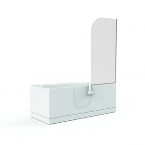 Parete vasca oasi prestige 135x68 cm in cristallo da 6 mm