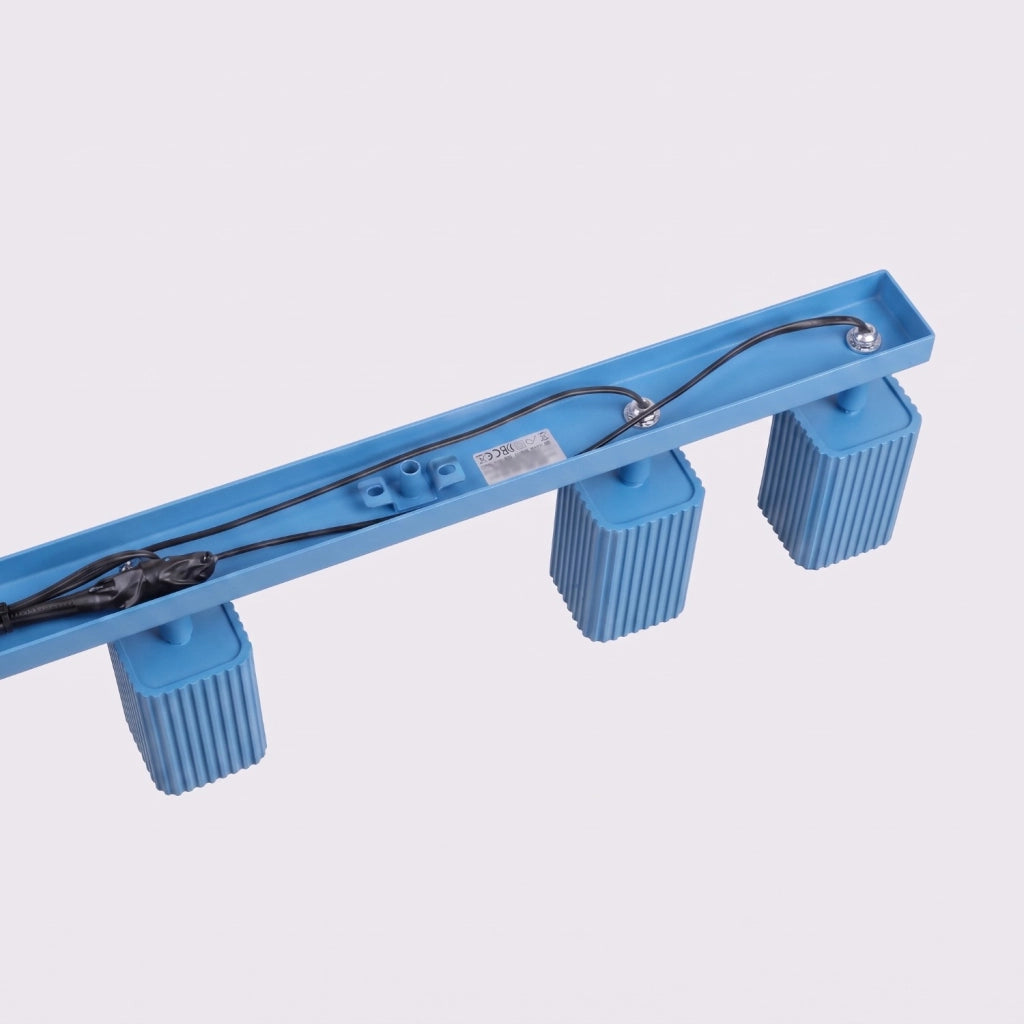 Plafoniera RAYO 6L azzurra