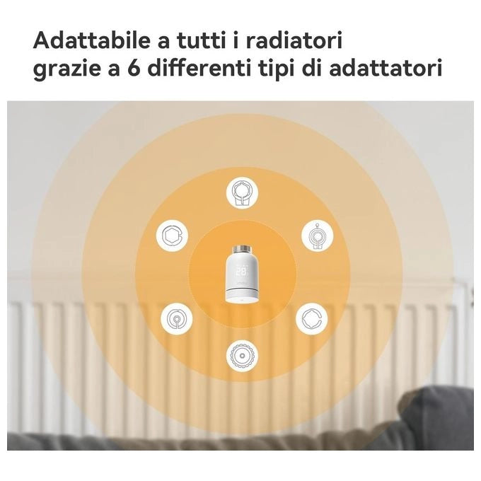 Imou TRV1 Termovalvola Smart ZigBee 3.0 Alexa Google Assistant 6 adattatori inclusi