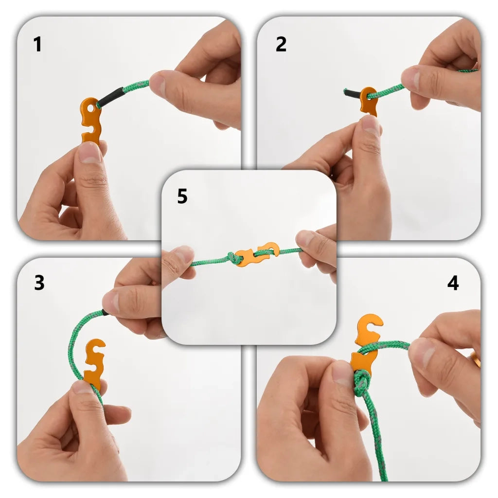 Corde per Tenda con Chiavi Riflettenti 8 pz 4 m 4 mm