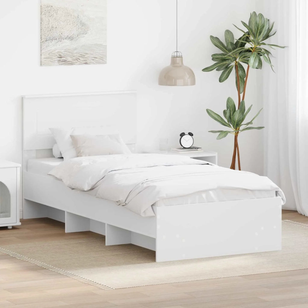 Struttura del letto Bianco 80 x 200 cm Legno multistrato