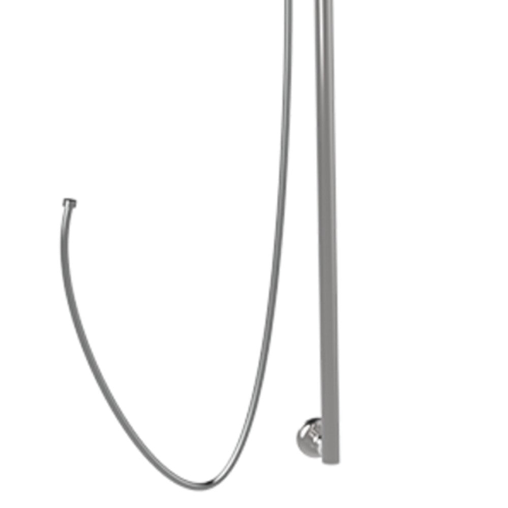 Saliscendi verticale universale inox lucido