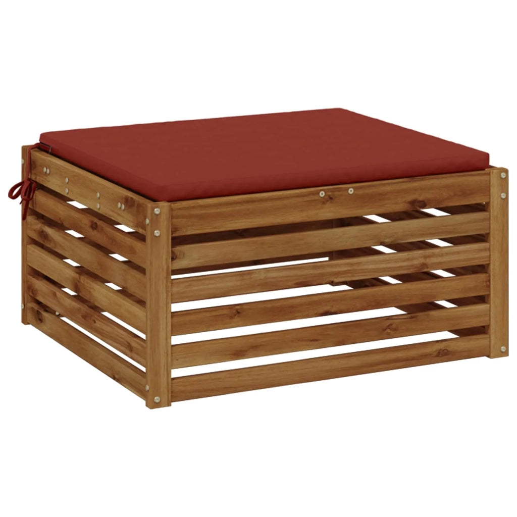 Cuscino per Sedia in Unico Pezzo SOEST 100% Poliestere Rosso 944775