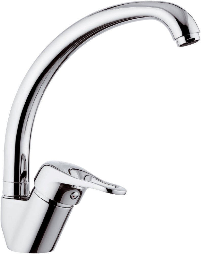 Rubinetto per lavello con bocca alta girevole style - serie kiss