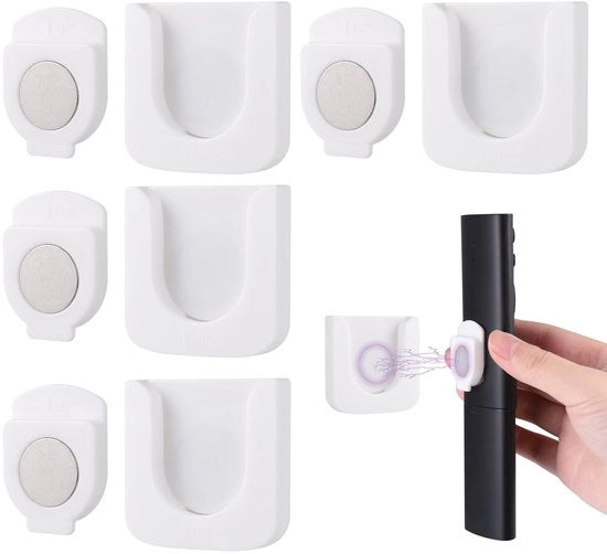 Organizzatore multifunzionale per comandi a distanza magnetici - Bianco - Per comandi a distanza da parete - Adatto per piccoli oggetti - Codice prodotto: ... - Modello: ... - Dimensioni: ... - Materiale: ...
