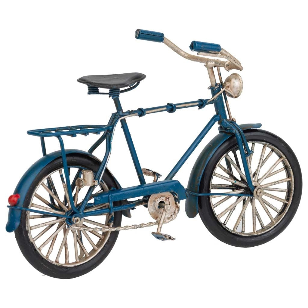 Bici in metallo blu 22x6,5x12h