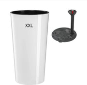 Vaso per fiori con sistema di irrigazione e inserto rimovibile (bianco, XXL)