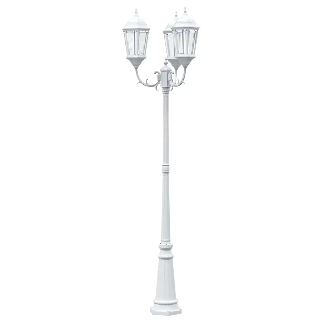 Luce da Giardino Bianco 61 x 53 x 235 cm Alluminio e vetro 42000334