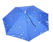 Parasole pieghevole 77 cm - Impermeabile - Opzionabile - Senza mani - Cintura comoda - Tela di Oxford resistente - Parasole con cappello