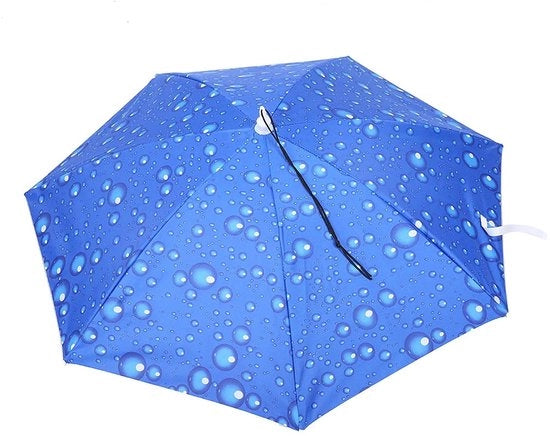 Parasole pieghevole 77 cm - Impermeabile - Opzionabile - Senza mani - Cintura comoda - Tela di Oxford resistente - Parasole con cappello