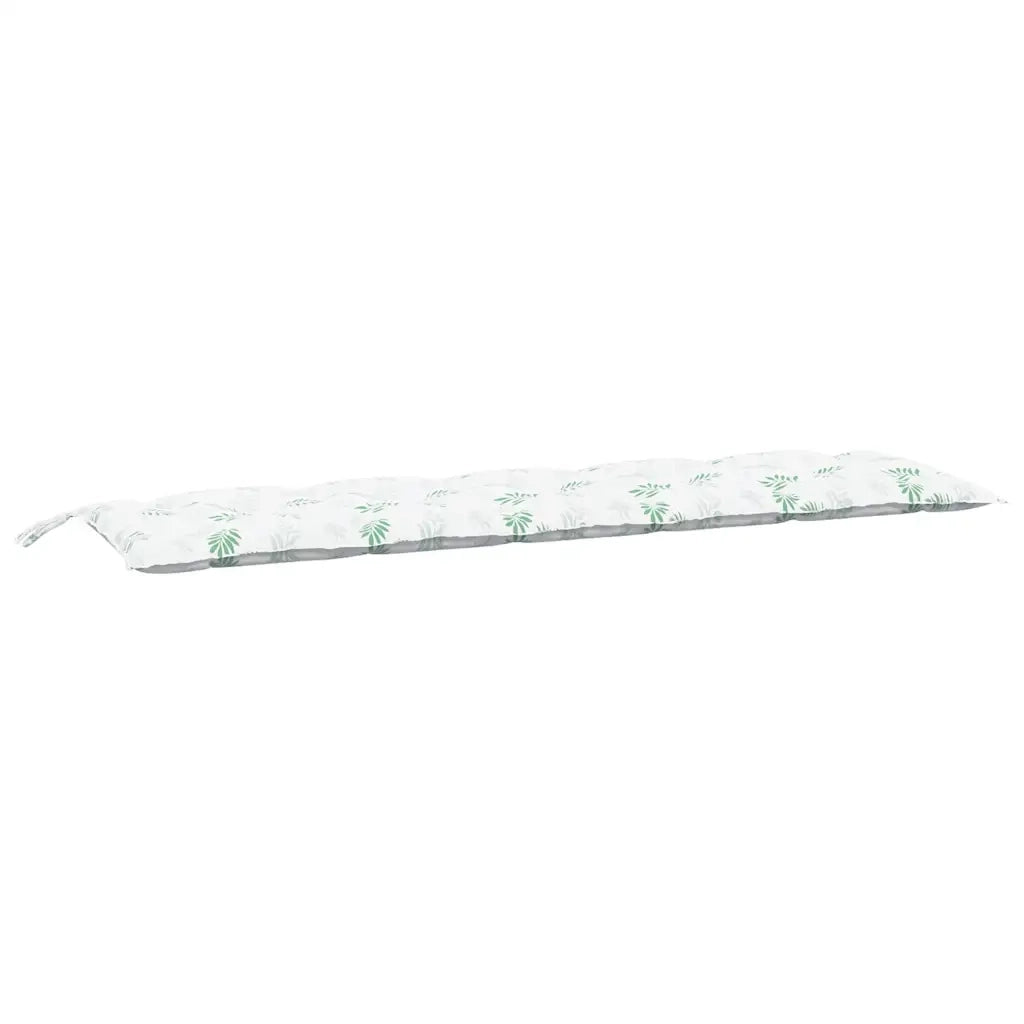Cuscini per Panca 2 pz-Set di 2 Cuscini per panchina Motivo a Foglie in Tessuto Oxford 974730