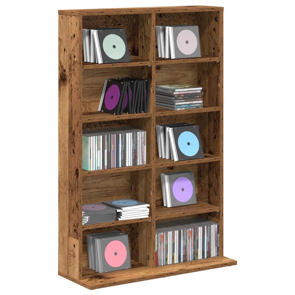 Mobile per CD Legno antico 65 x 23,5 x 97,5 cm 8012686