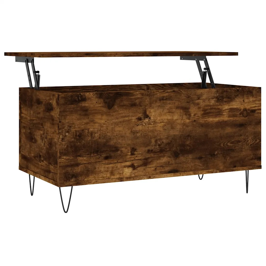 Tavolino da salotto | Tavolino da caff¨¨ | Tavolino da Soggiorno Rovere Fumo 90x44,5x45 cm Legno Multistrato