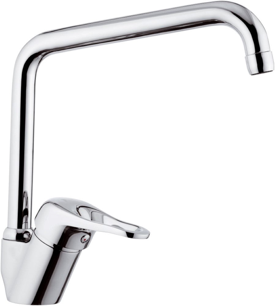 Rubinetto per lavello con bocca alta a u girevole - serie kiss