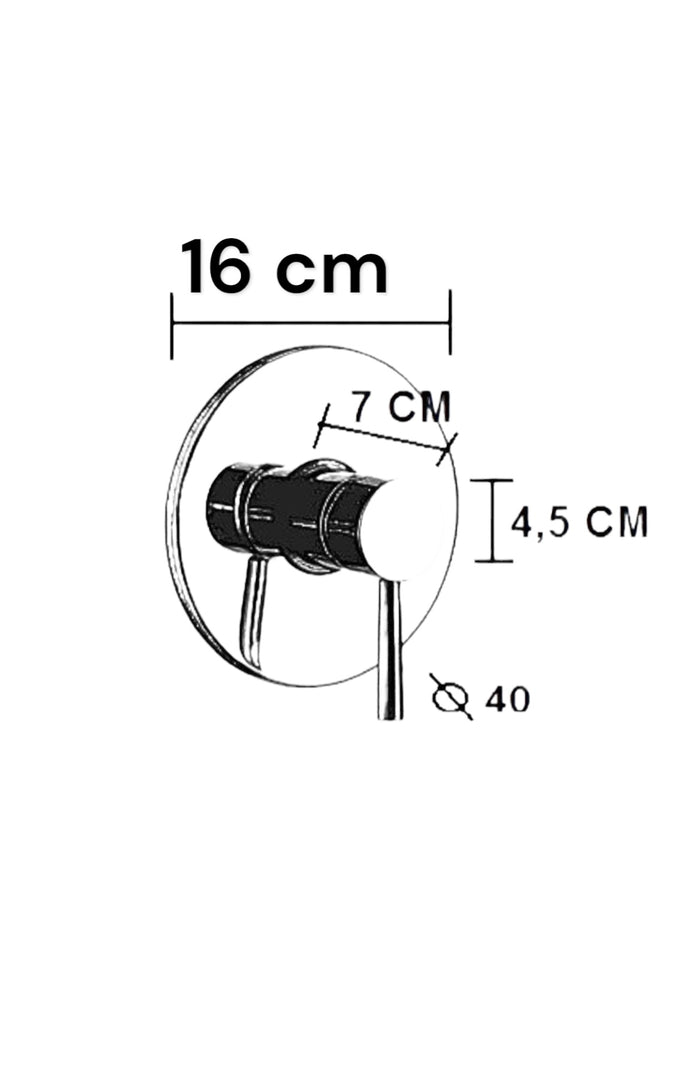 Miscelatore per doccia incasso