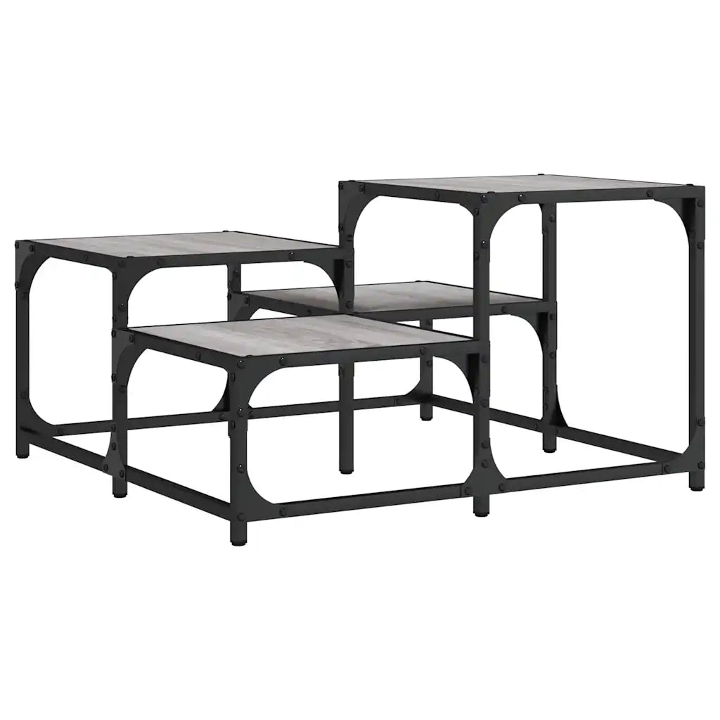 Tavolino da salotto | Tavolino da caff¨¨ | Tavolino da Soggiorno Grigio Sonoma 68x68x40 cm Legno Multistrato