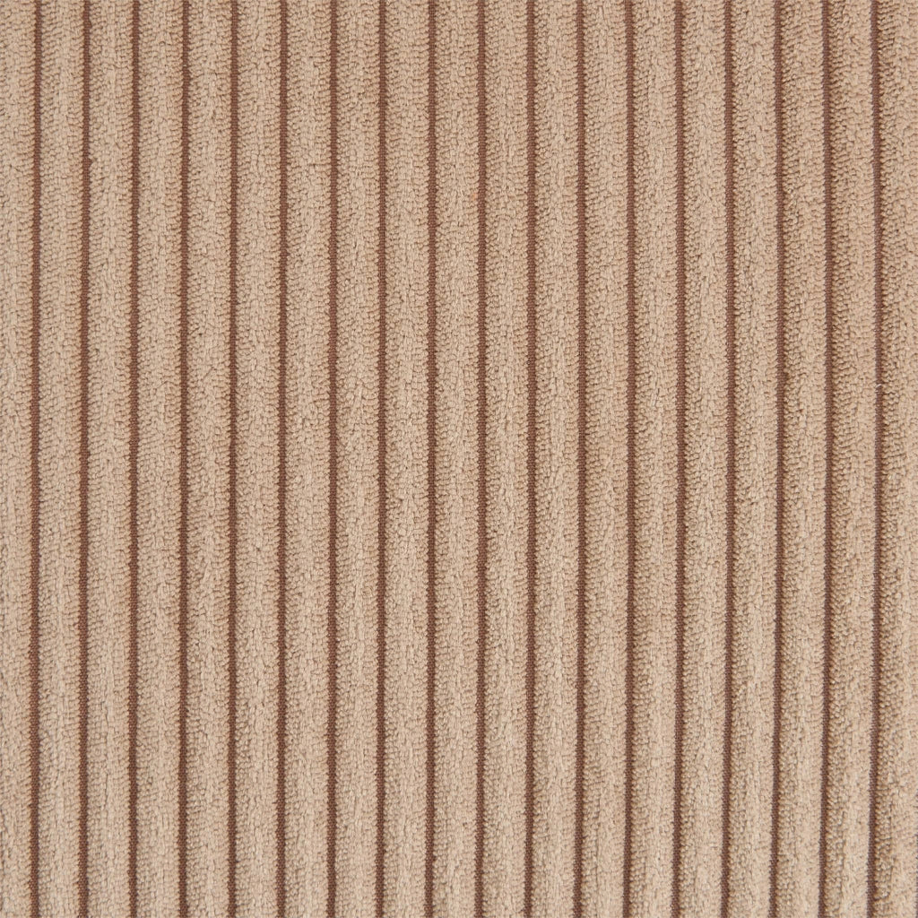 Divano convertibile in velluto a coste con contenitore, 4 posti, beige