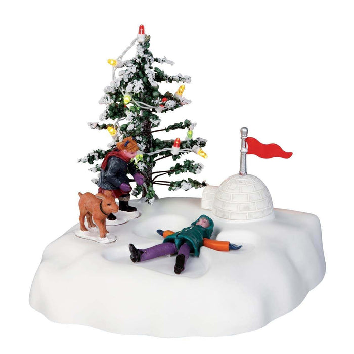 Scena Natalizia Movimento Angel’s Wings Neve Giostra Villaggio di Natale Lemax