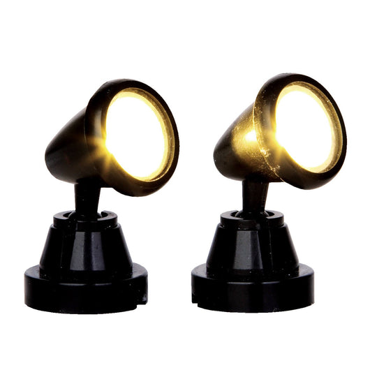 Faretti Led Spot Light Set 2 Pz per Illuminare Villaggio di Natale Lemax