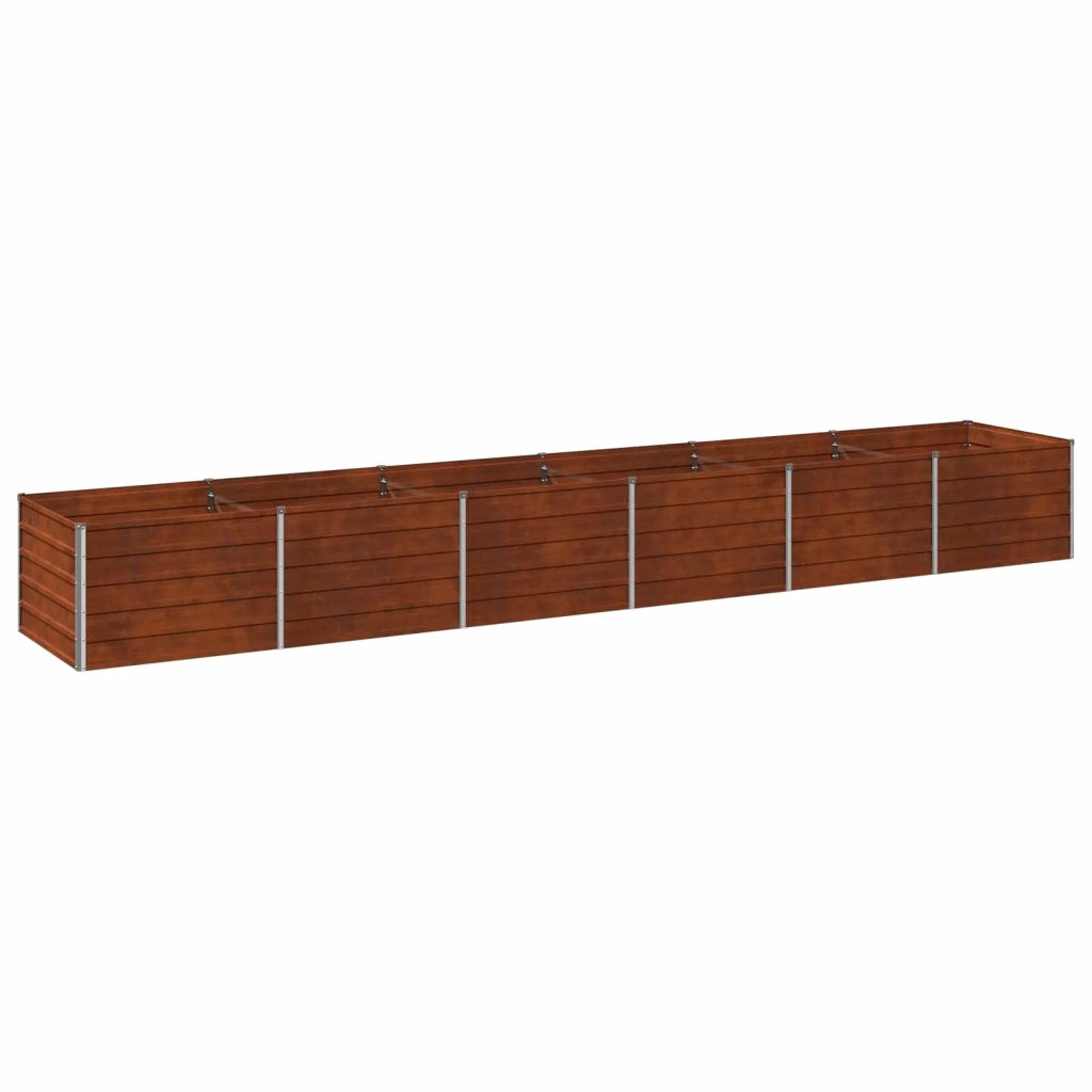 Letto rialzato da giardino Ruggine 480 x 80 x 55 cm cartone 8006446