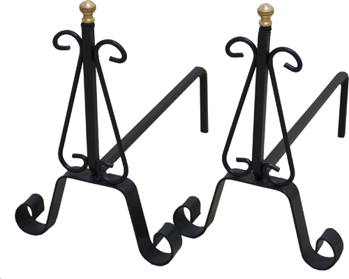 Alari in ferro battuto cf2pz 627 41x15x40hcm